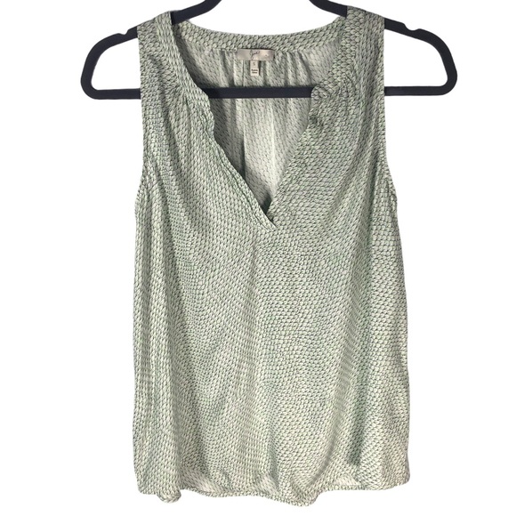 Joie Fifi Silk Blouse Light Green Small - Picture 3 of 11